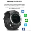 V8 Smart Watch Brand Watch Band avec 03m Camera SIM IPS HD Full Circle Affichage pour le système Android avec Box8326361