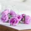 300PCSpack Fresh and artificial flowers small tea bud Simulation small tea rose silk flower decoration flower head DIY accessorie9836195
