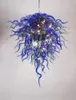 Blue Chandeliers Lamp Decoration Modern Design Lighting Interior Style Murano Glass LED Chandelier