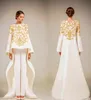 Zuhair Murad Dress Evening With Long Sleeves Crew Crew Peplum Ruffles Tulle Dontals Shipper Back Pageant Dresses Hy4131
