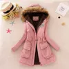 Women's Down & Parkas Wholesale- 2021 Female Women Winter Coat Thickening Cotton Jacket Womens Outwear For Winter1