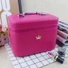 Femmes noble couronne grande capacité professionnel maquillage étui organisateur haute qualité sac cosmétique Portable brosse boîte de rangement valise