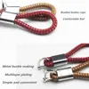 1pcs Car Styling Braided Leather Strap Keychain + Screwdriver Car Key Chain Ring Fob For Audi Mercedes BMW Ford Jaguar