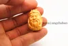 Hand-crafted carved yellow poplar hanging car hang - mammon. Talisman - necklace pendant.