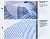 NYA MENS Luxury Slim Fit Stylish Formal Long Sleeves Strips Cotton French Cuff Dress Shirts 6340319J