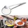 Cucchiaio filtrante multifunzionale con clip per alimenti da cucina Set di colini a morsetto in acciaio inossidabile per frittura di olio Utensili da cucina Filtro per barbecue