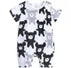 Pasgeboren babykleding baby meisjes jongens kleding romper katoen korte mouw jumpsuits baby rompertjes kinderen peuter boutique bb041