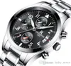 클래식 쿼츠 시계 디자이너 41mm 남자 스테인리스 스틸 패션 브랜드 브랜드 비즈니스 시계는 어둠 6868 남성을위한 손목 시계