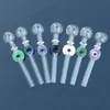 New Donut Glass Pipe Colorful Glass Pyrex Oil Burner Pipes Mini Smoking HandPipe Straight Tube Pipe SW45