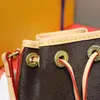 Nieuwe Mini Trekkoord voor vrouwen Canvas tote echt leer lady messenger bag telefoon portemonnee fashion satchel schoudertas handtas Groothandel