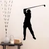 Adesivo de decalque da parede de golfe para crian￧as quarto garotas quarto e quarto parede esportiva AR2641