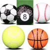 Ny golfboll Många stilar Fotboll Basketball Baseball Tennis Rugby Biljard Kernel Elastisk Gummi DuPont Shell Tapping 3JL DD