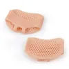 20 peças almofadas de gel de silicone macio respirável para tratamento de pés almofadas de dedo do pé salto alto choque anti-derrapante metatarso almofada de antepé 3 cores in7897108