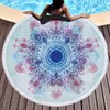 Czeski Mandala Tapestry Plaża Rzuć Duża Okrągła Ręcznik Piknik Piknik Koc Mata Basen Gobelin Dekoracji Mata jogi