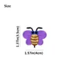 10pcs lavender Bees patches insect badges for clothing iron embroidered patch applique iron on patches sewing accessories DIY