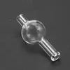 Accessoires pour fumeurs Bouchon de carb à bulles en verre transparent universel dôme rond pour conduites d'eau XL clous thermiques à quartz épais