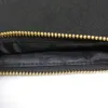 30pcslot lienzo de algodón negro liso Bolsa cosmética con revestimiento negro de lienzo en blanco Cierre de oro Bolsa de estampado personalizado Fábrica DHL S2083378