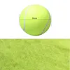 24CM Giant Tennis Ball For Pet Chew Toy Big Inflatable Ball Signature Mega Jumbo Pet Toy Ball Supplies Outdoor Cricket222h