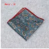 Luxury Vintage Men's Paisley Polyester Silk Hanky Gentleman Groom Pocket Square Handkerchief Paisley Wedding Classic Towels