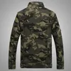 Yeni erkekler ordu askeri ceket bütün erkekler fermuarlı kamuflaj taktik kamuflaj gündelik fashon bombacı polyester ceketler3298988