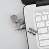 Chiavetta USB 2.0 da 16 GB a forma di pistola in metallo creativo, sufficiente chiavette USB da 16 GB per computer portatile, MacBook, tablet, argento