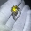 choucong женский Корона кольцо круглый 5ct 5A Циркон Кристалл 925 серебряный юбилей обручальное кольцо кольца для женщин фестиваль ювелирных изделий