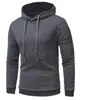 Hoodies Erkekler 2018 Marka Erkek Uzun Kollu Katı Renk Kapşonlu Kazak Mens Hoodie Eşofman Ter Coat Casual Spor S-4XL