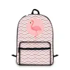 High Quality Canvas Laptop Backpack For Teenage Boys Girls Animal Flamingo Designer School Bag For Primary Student Children Fashion Bookbags