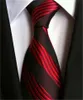 2019 TIE Fashion Necktie Mens Classic Ties Formal Wedding Business White Red Pink Stripe Tie For Men Accessories tie Groom Tie3091346