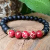 Nieuwe stijl 8mm kleurrijke natuurlijke strengen kralen armband handgemaakte verstelbare dames geschenk armbanden MJ-BB027