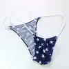 New Sexy Mens Tangas Cueca G2084 Estilo japonês pequena cobertura de limite de bolsa Impresso listras estrelas