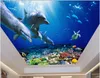 Custom 3d ceiling Simple and creative wallpaper Planet 3d living room nonwoven wallpaper ceiling 3d wallpapers for wall