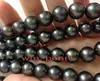 Fine pearl jewelry 18' 7-8mm Black Tahitian Pearl Necklace 925 silver