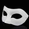 Handritning bräda solid vit diy zorro papper mask blank match mask för skolor examen celebration cosplay party masquerade wx9-495