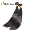 Bella Hair 3pcs/lot Unprocessed Brazilian Hair Weft Natural Color Grade 9A Straight Weaves Julienchina