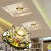 LAIMAIK Crystal LED Ceiling Light 3W AC90-260V Modern Living Room Light Crystal Lamp LED Lamp Lighting Lotus Pumpkin Lights