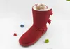 2022 Nova moda Bow clássico inverno botas de couro real Bailey Bowknot Bailey Bow Boa Botas Boots Boot