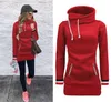 여성 봄 양털 캐쥬얼 스웨터 가을 탑스 긴팔 스탠드 칼라 풀오버 Slim Fit Hoodie