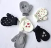 6 Colors kids gloves heart start knitting Non slip warm glove children boys Girls Mittens Unisex Gloves Children Gifts