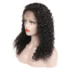 Kinky Curly Human Hair Laceフロントウィッグ