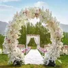 Sztuczne slik wiśniowe kwiaty wiązki ślub domu party fałszywe sakura wiązka jedwab kwiat wiśnia DIY Dekoracje Dekoracje śliwki