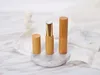 38g Silver Gold Bamboo Bamboo en bois tube de rouge à lèvres bricolage Lips Beauty Tool Natural Lip Cream Container 121mm8666563