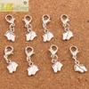 Baby Voeten Voet Lobster Claw Clasp Charm Beads 100 stks / partij 25x8.4mm Tibetaanse zilveren sieraden DIY C451