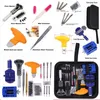 144 pièces ouvre-montre Kit d'outils de réparation outils de montre Kit d'outils de réparation d'horloge ensemble de dissolvant de broches barre à ressort ouvre-boîtier lien BestSale