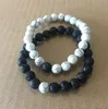 Frauen Männer Natürliche Lava Rock Perlen Chakra Armbänder Heilung Energie Stein Meditation Mala Armband Mode Ätherisches Öl Diffusor Schmuck