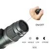 SkywolfEye 8000 Lumen Zoomable T6 LED Flashlight 5 Modie Adjusatbel Focus Torch Lanterna 2x18650 batteria1486901