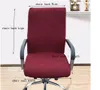 Couleur unique Couleur grande chaise d'ordinateur élastique couvre salon sans accoudoir bureau extensible serré papier d'emballage étui de siège décor à la maison