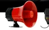 30W Auto Sirene Motorfiets Alarmversterkers Speaker Horn Tweeter met Microfoon (Siren + Fire + Alarm + Record + Play-functie)