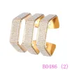 Новое золото и Csilver olor полые дизайн манжеты браслет ювелирные изделия мода открыть браслет с Кристаллом для женщин браслет B0486