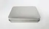 Plain silver tin box 88mm*60mm*18mm rectangle tea candy business card usb storage boxes case sundry organizer